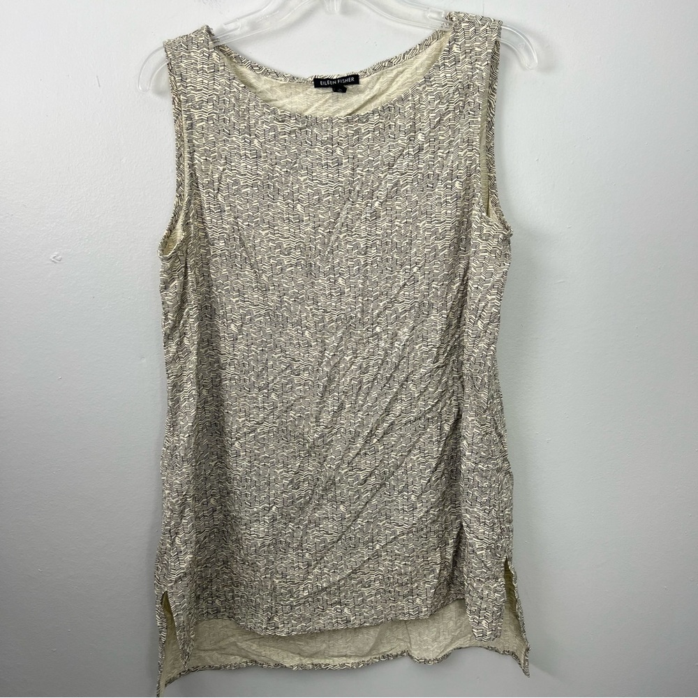 Eileen Fisher Sleeveless Printed Top